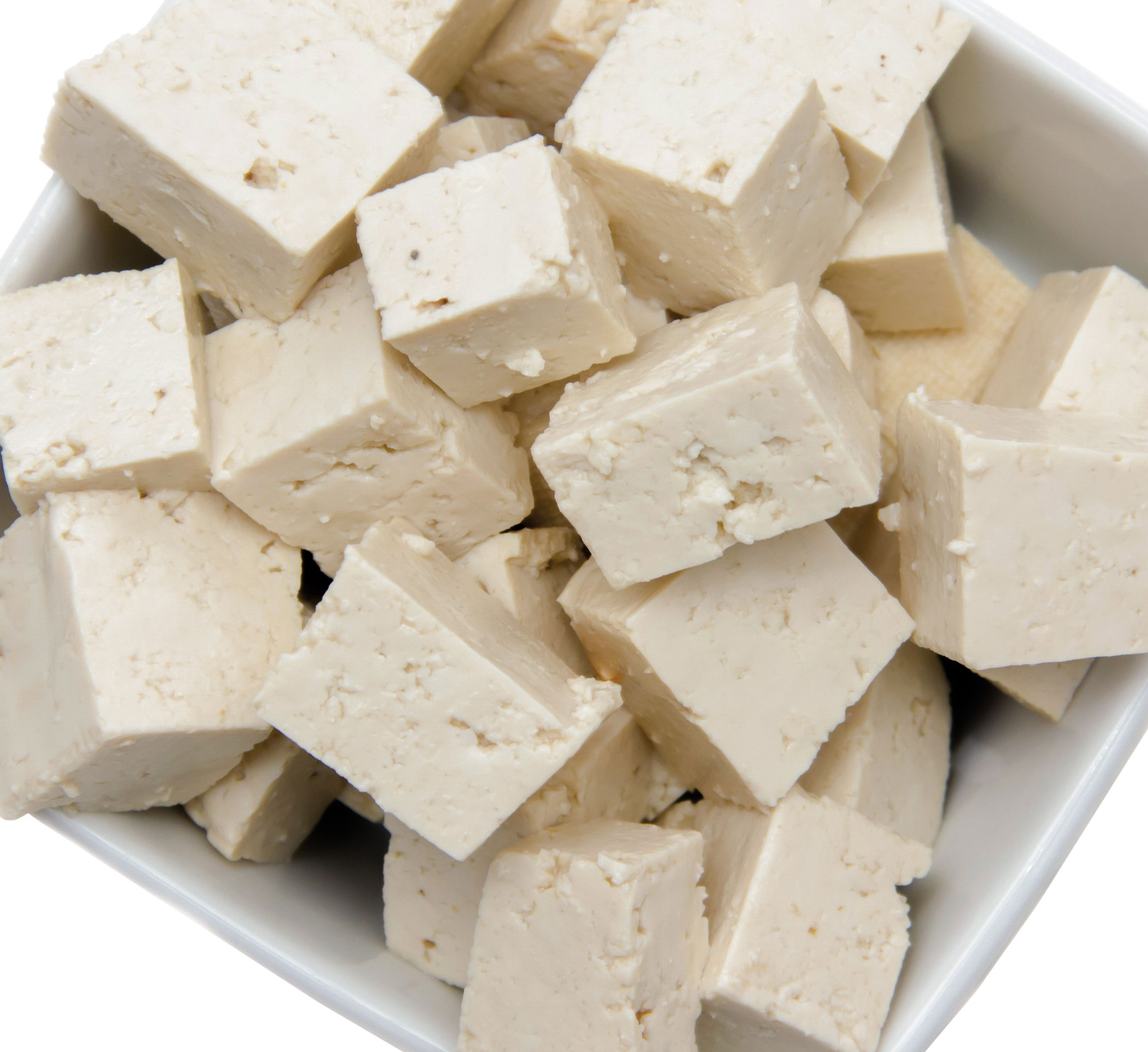 Cubes of firm tofu