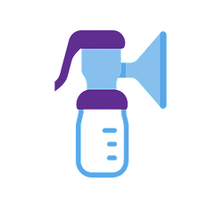 Plugged milk ducts illustration