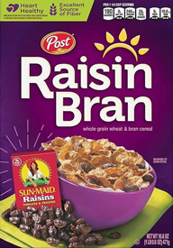Raisin Bran Post brand