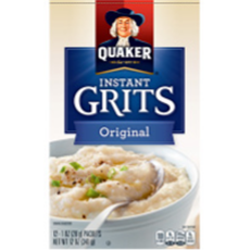 Quaker Instant Grits Original packaging
